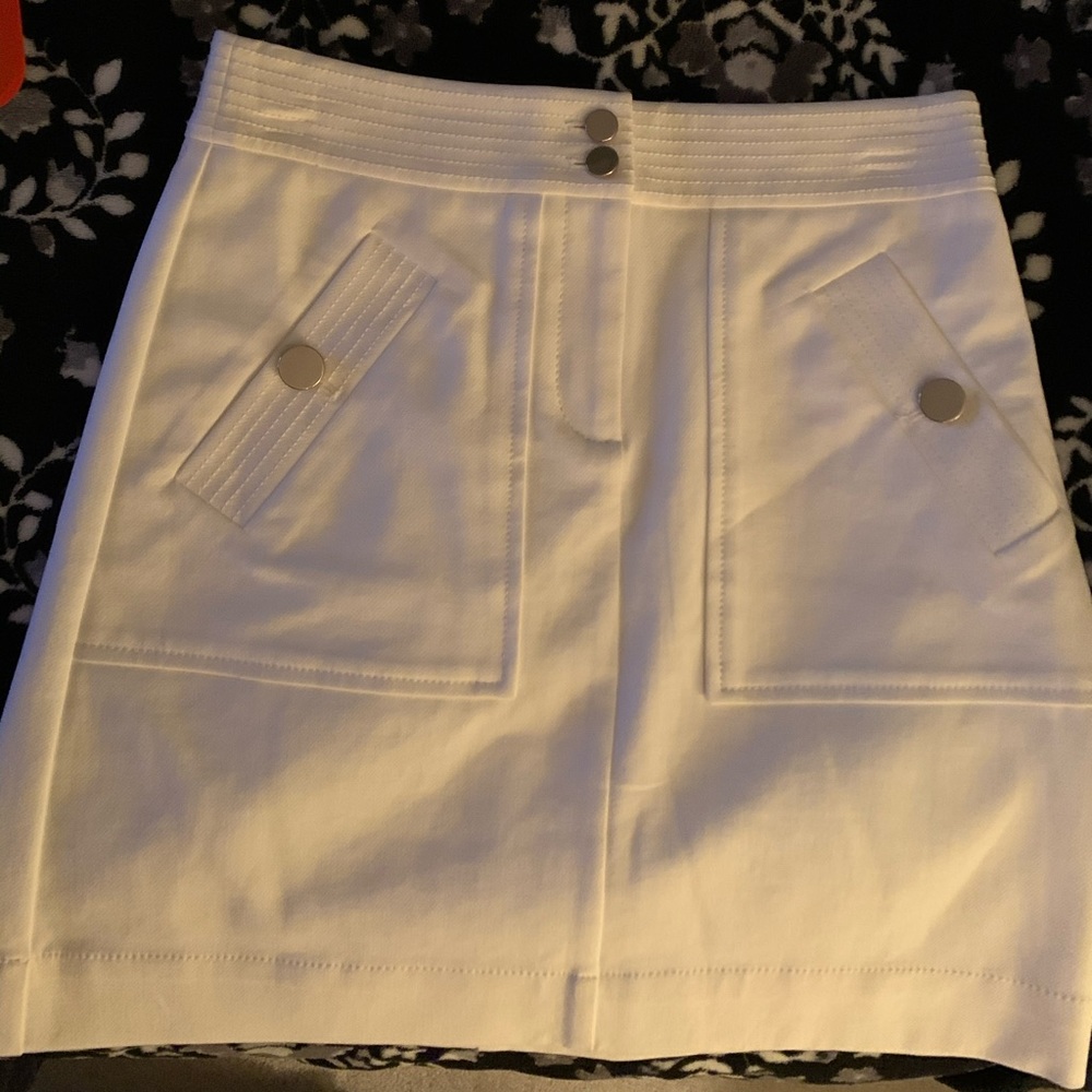 Loft white pencil skirt
